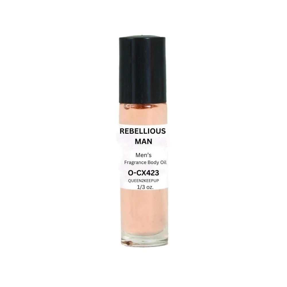 Rebellious Man (Men) Body Oil 10 ml Fragrance Pure Uncut 1/3 oz Roll-On Scent